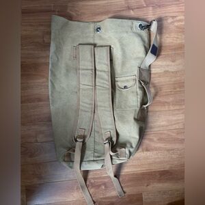 Tan Canvas Backpack